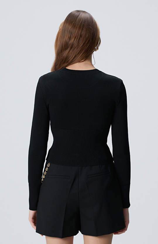 N-Tech Siyah Triko Kazak