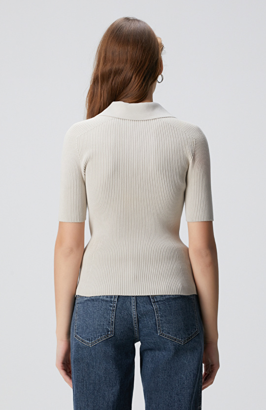 N-Tech Taş Polo Yaka Triko Kazak