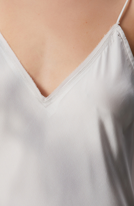 Gri Batik Desenli Uzun Elbise