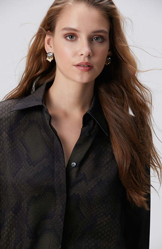 Silver Gold Kadın Küpe