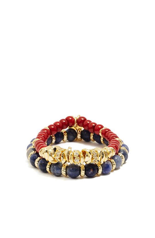 Renkli Doğal Taşlı Kadın Bileklik