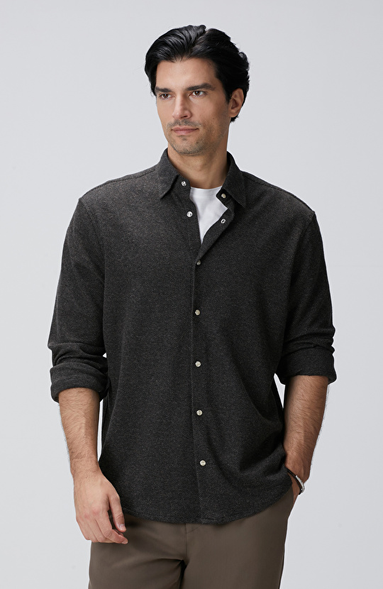 Kahverengi Erkek Deri Karışımlı Bileklik