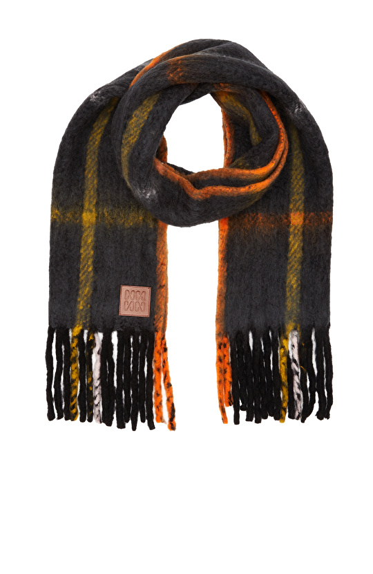 Renkli Kadın Yün Karışımlı Atkı