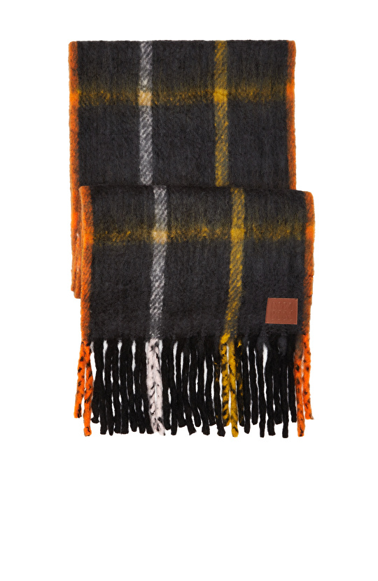 Renkli Kadın Yün Karışımlı Atkı