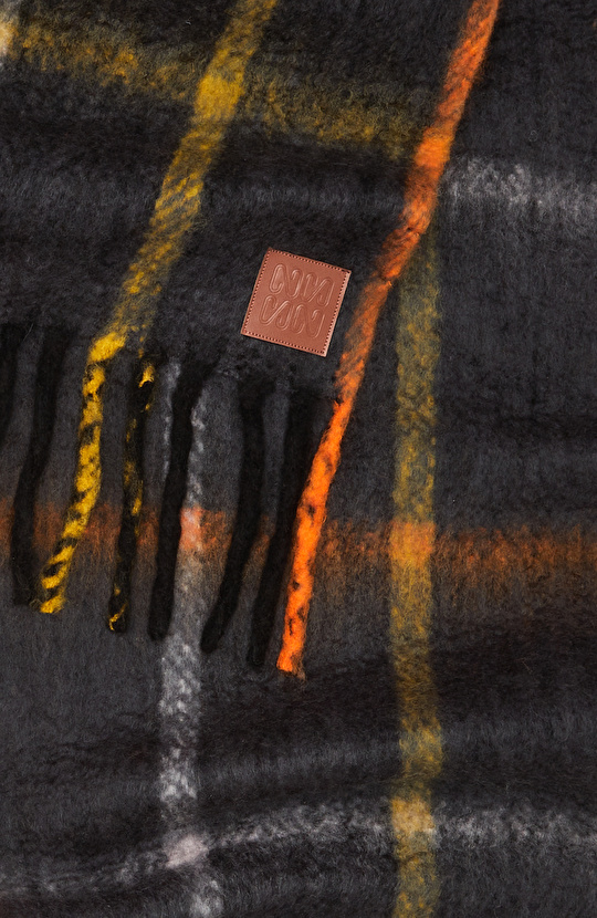 Renkli Kadın Yün Karışımlı Atkı