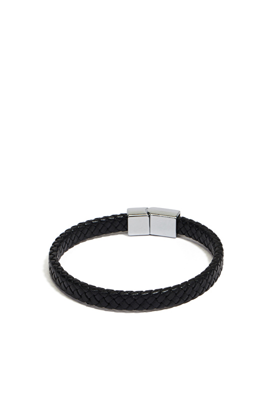 Siyah Erkek Deri Bileklik