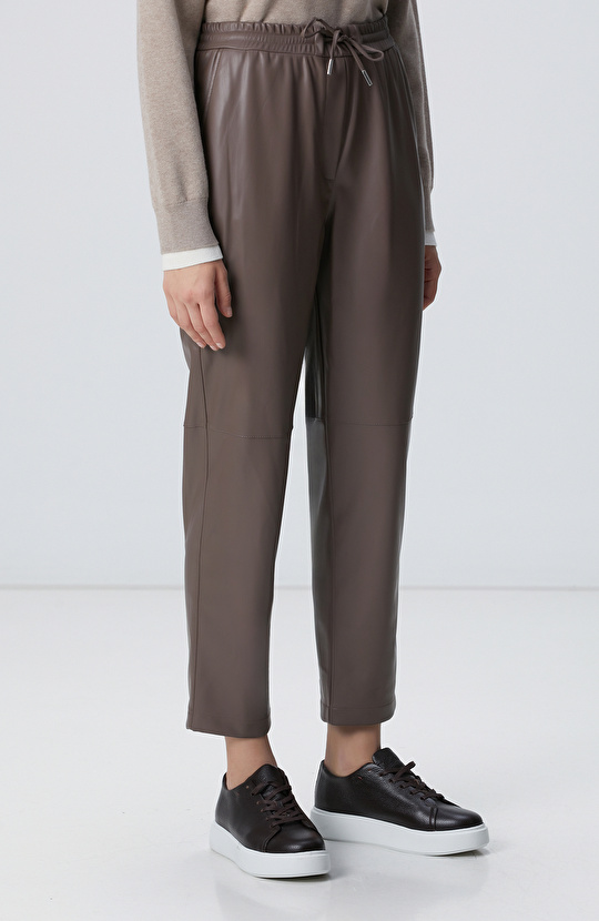 Vizon Vegan Deri Pantolon