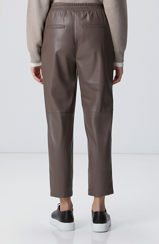 Vizon Vegan Deri Pantolon