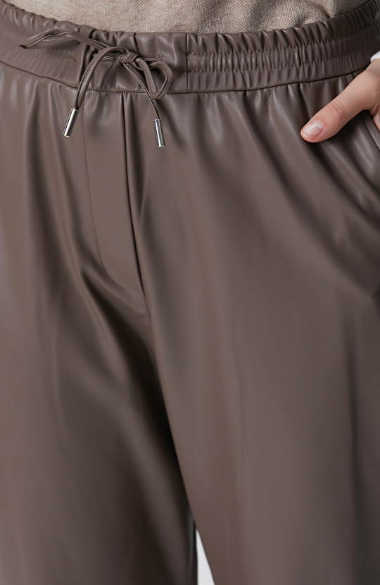 Vizon Vegan Deri Pantolon