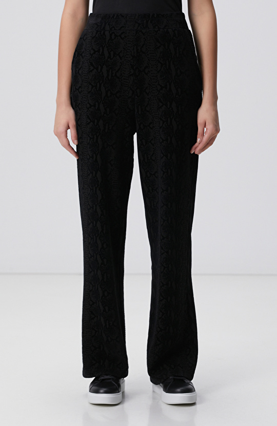 Siyah Baskılı Eşofman