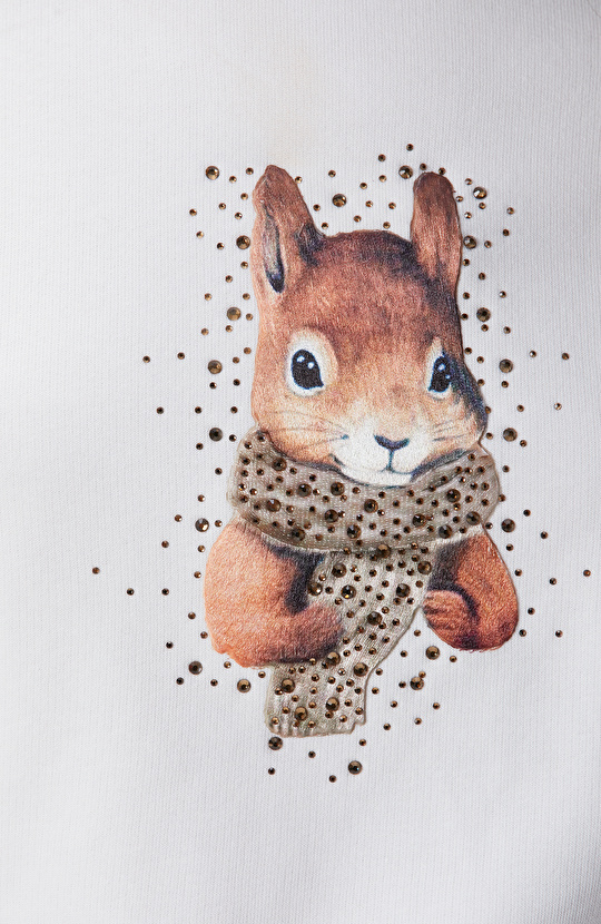 Kırık Beyaz Sweatshirt