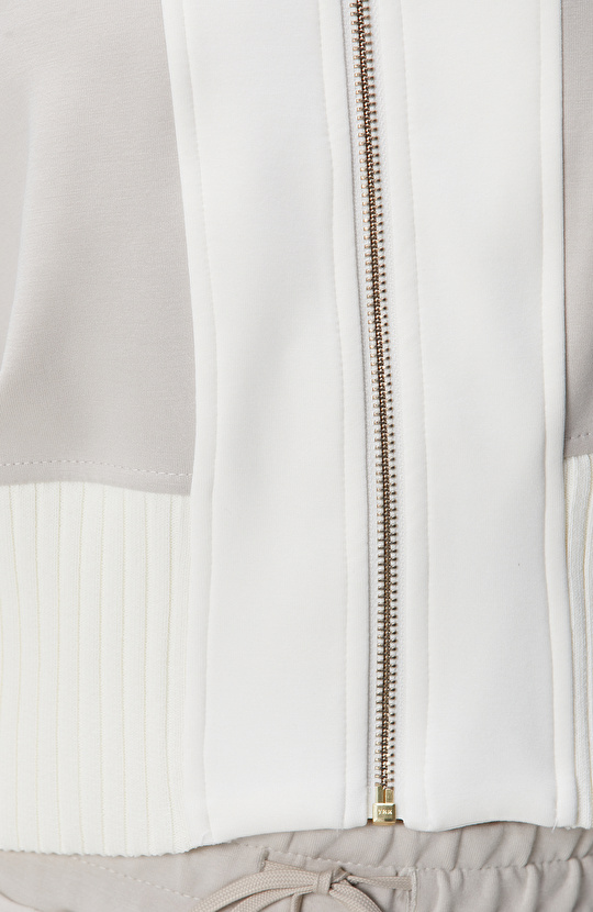 Taş Kapüşonlu Crop Sweatshirt