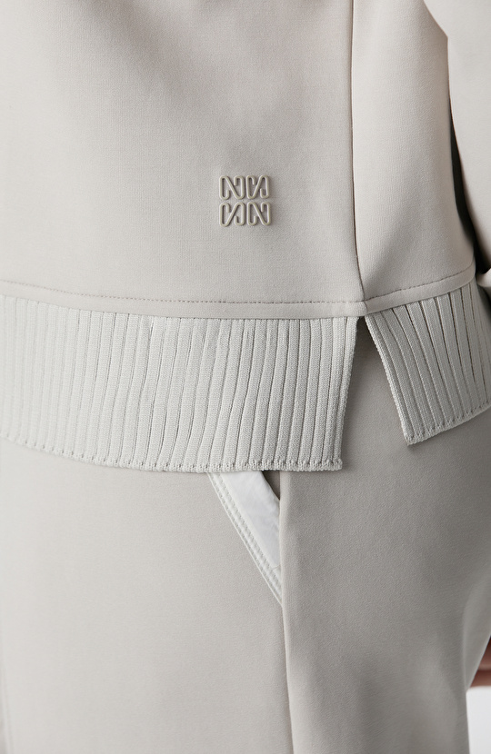 Taş Modal Karışımlı Sweatshirt