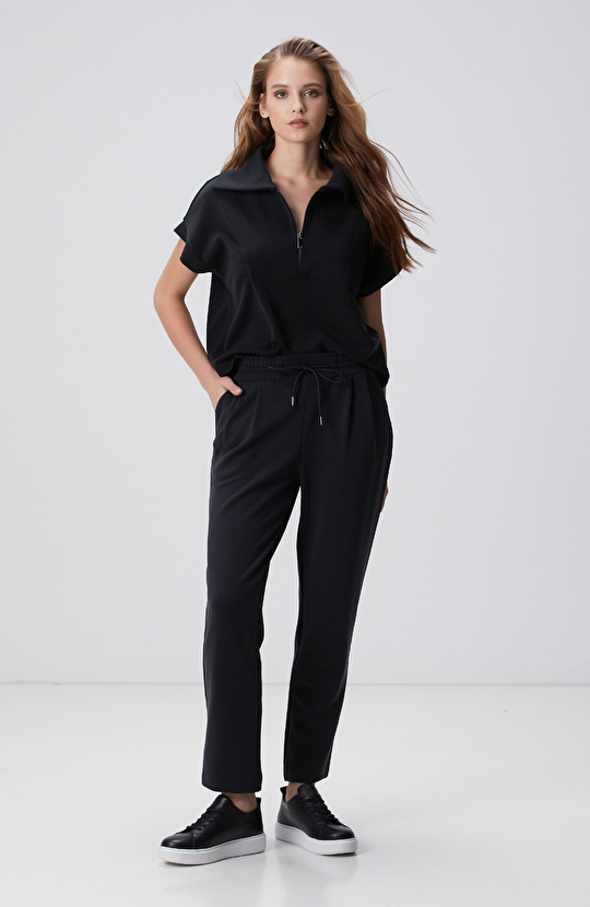 Siyah Modal Karışımlı Eşofman Siyah Modal Karışımlı Eşofman