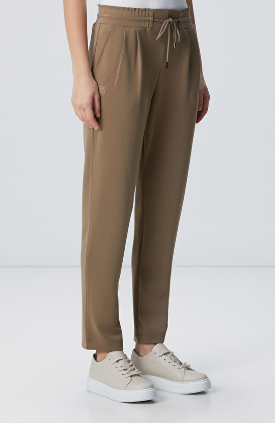 Haki Dar Paça Modal Karışımlı Eşofman