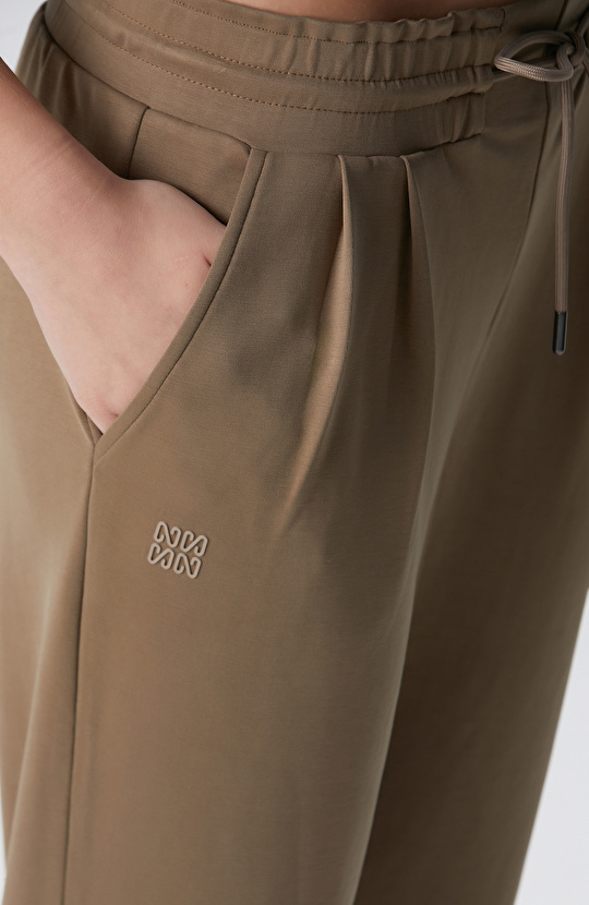 Haki Dar Paça Modal Karışımlı Eşofman