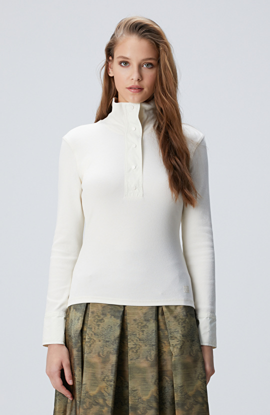 N-Tech Kırık Beyaz T-shirt