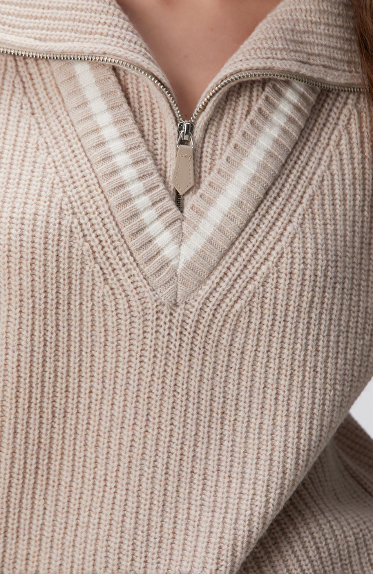 Vizon Melanj Yün Karışımlı Süveter