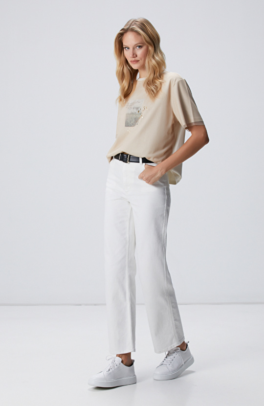 N-Tech Açık Bej T-shirt