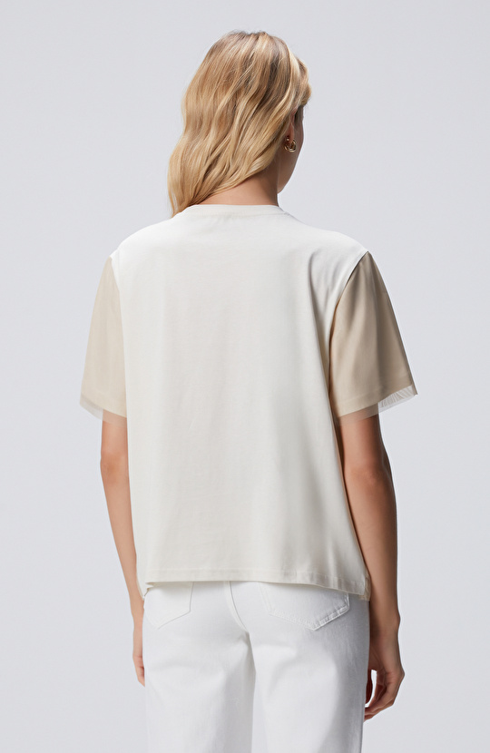 N-Tech Açık Bej T-shirt