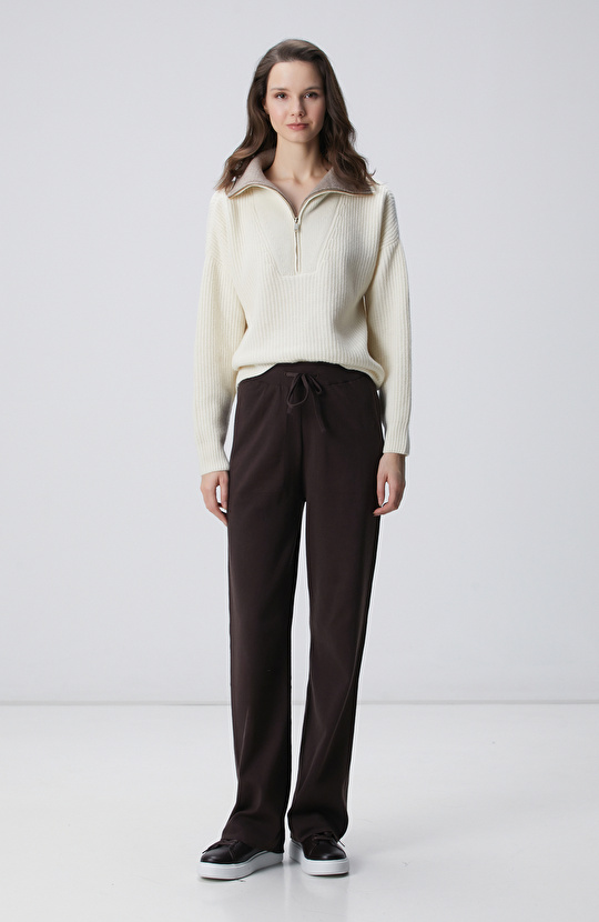 Acı Kahve Triko Eşofman Altı