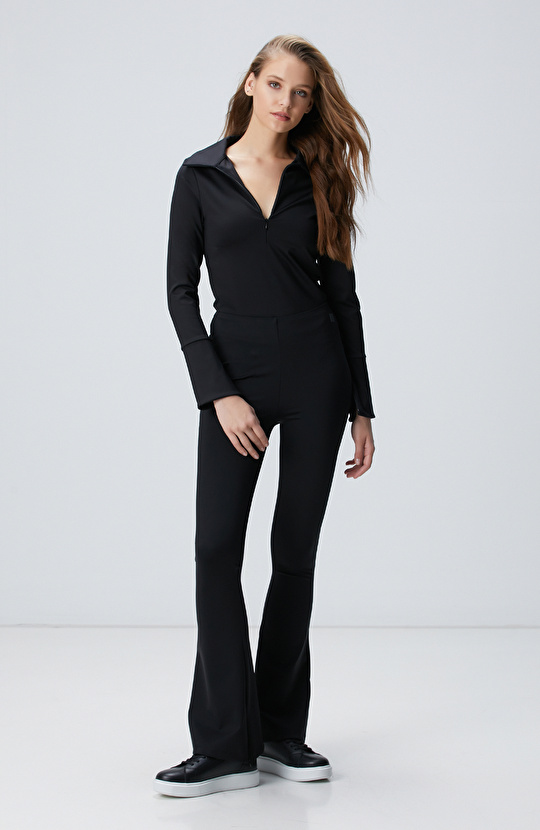 N-Tech Siyah Flare Kalıp Eşofman N-Tech Siyah Flare Kalıp Eşofman