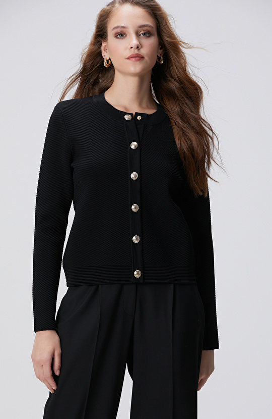 Siyah Triko Ceket Siyah Triko Ceket