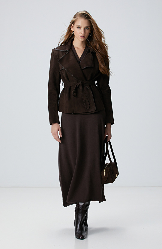 Acı Kahve Yün Hırka