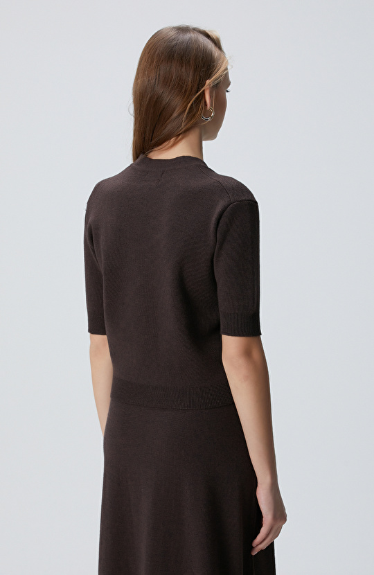 Acı Kahve Yün Hırka