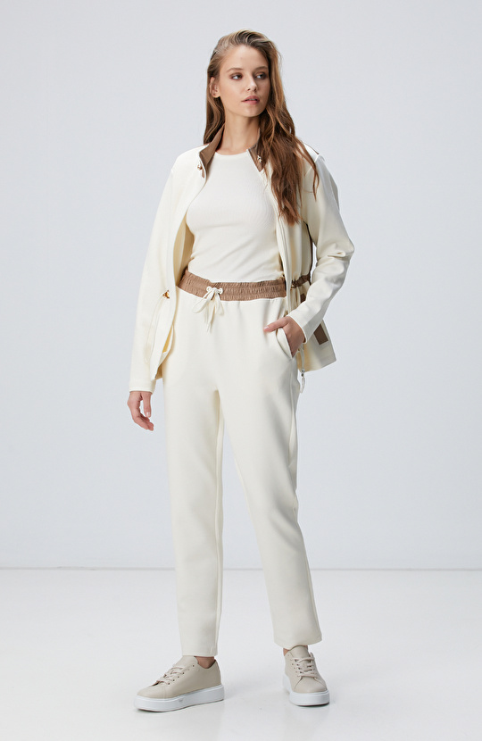 Kırık Beyaz N-Tech Örme Mont