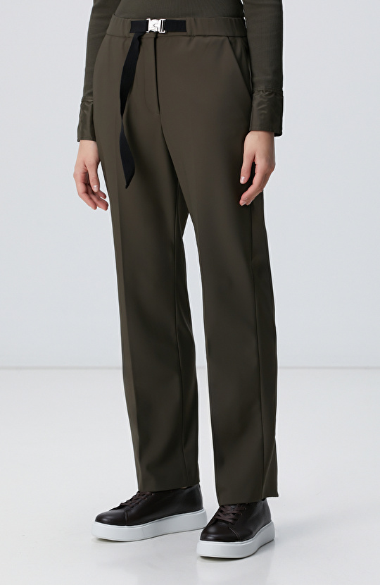 N-Tech Haki Kemer Detaylı Pantolon