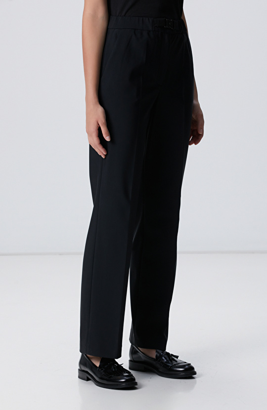 N-Tech Siyah Kemer Detaylı Pantolon
