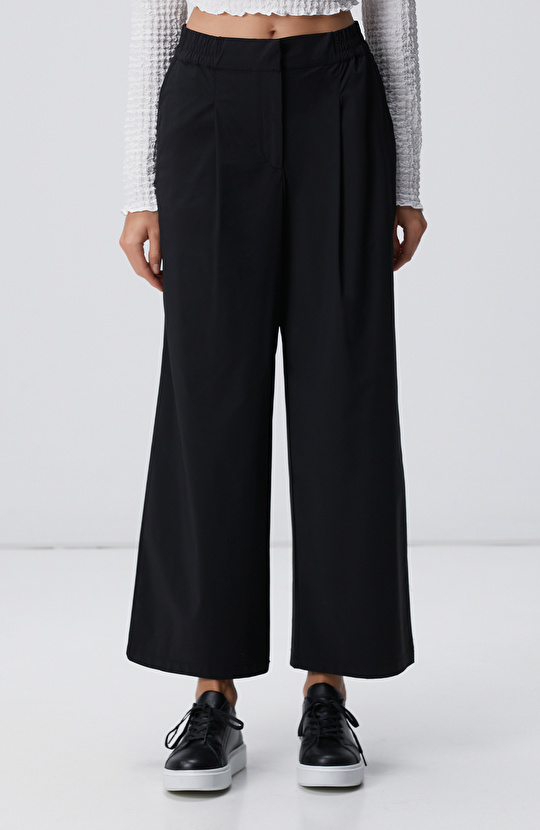 N-Tech Siyah Beli Lastikli Pantolon