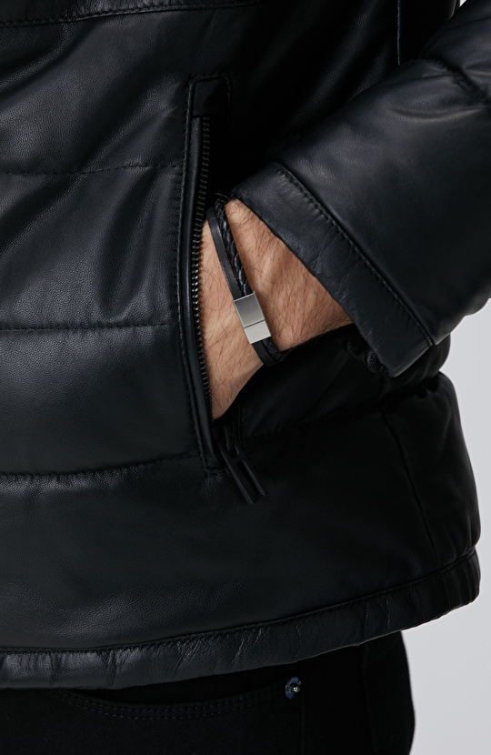 Siyah Erkek Deri Bileklik