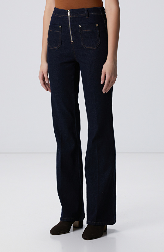 Lacivert Denim Pantolon