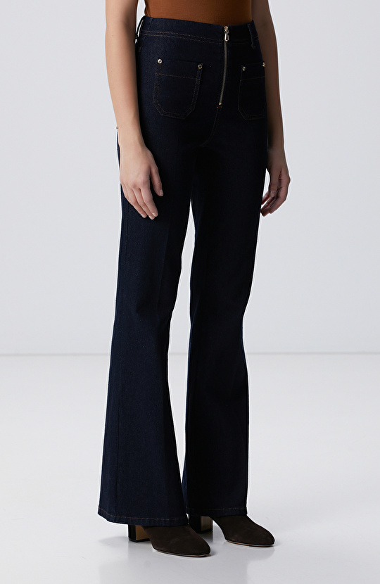 Lacivert Denim Pantolon