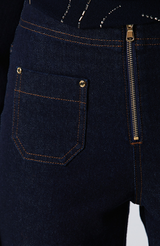 Lacivert Denim Pantolon