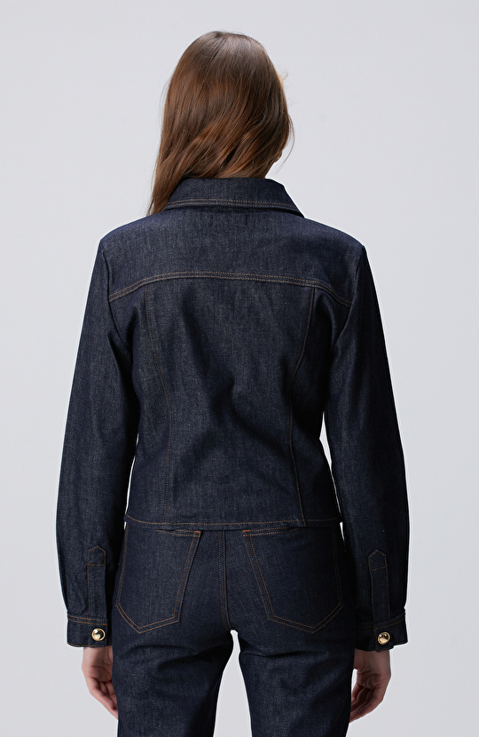 Lacivert Denim Ceket