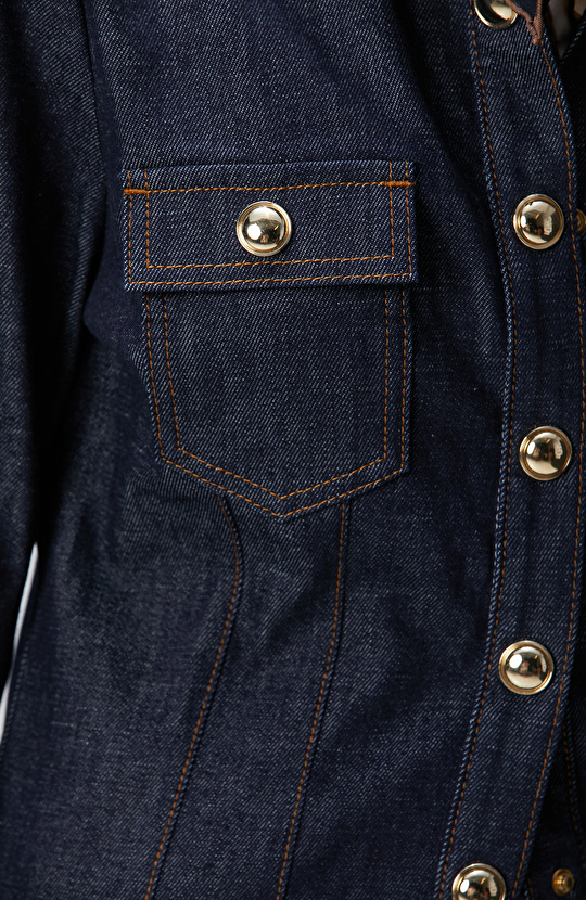 Lacivert Denim Ceket