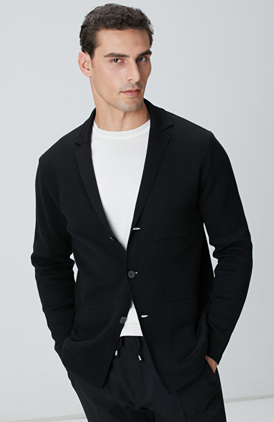 Siyah Triko Ceket