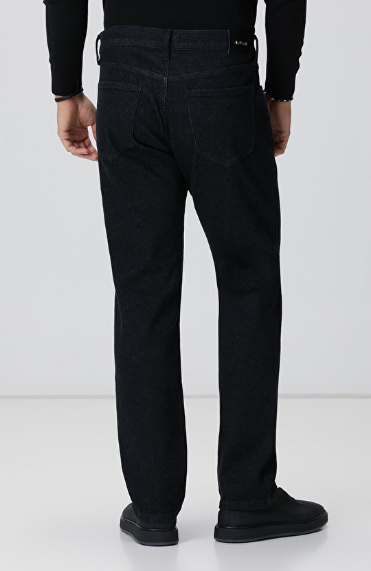 Siyah Cashmere Touch Denim Pantolon