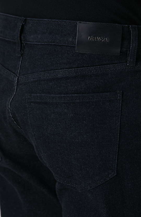 Siyah Cashmere Touch Denim Pantolon