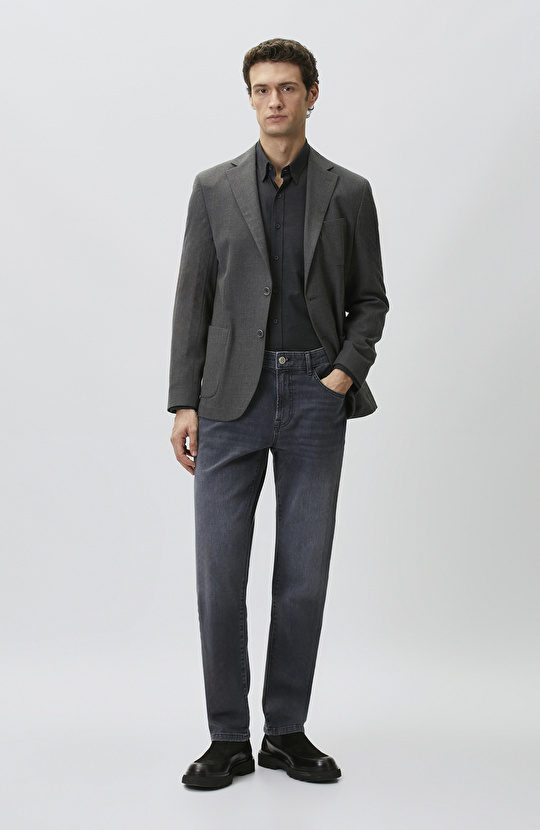 Cashmere Touch Gri Denim Pantolon