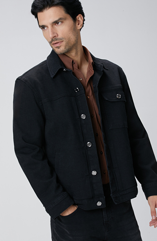 Siyah Denim Mont