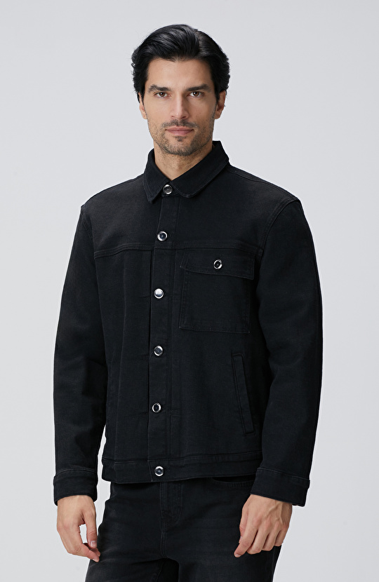 Siyah Denim Mont