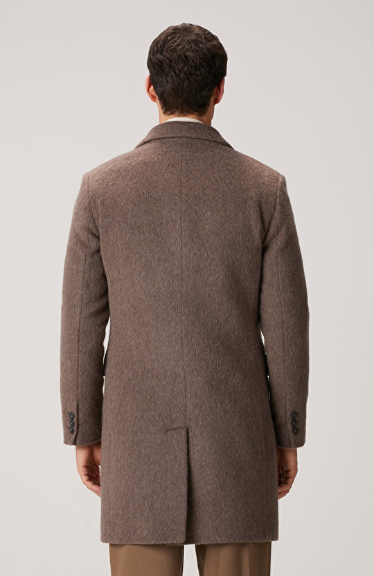 Vizon Yün Karışımlı Palto
