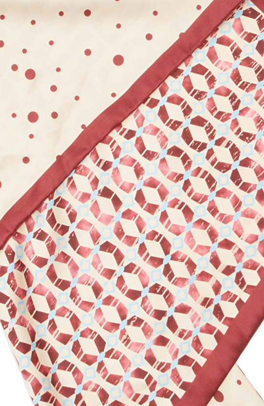 Renkli Çift Taraflı Kadın Fular