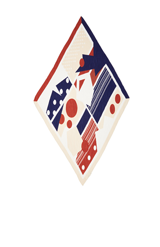 Renkli Pliseli Kadın Fular