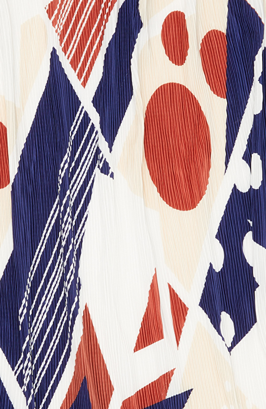 Renkli Pliseli Kadın Fular