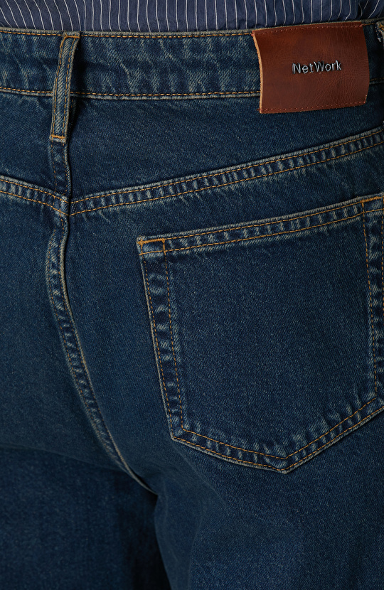 Lacivert Denim Pantolon
